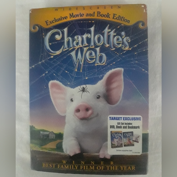 Charlotte’s Web DVD & Book Set with Slipcover - Picture 1 of 10